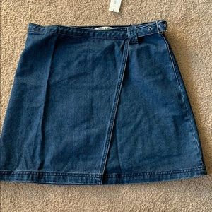 Franchesca’s Dark Wash Asymmetrical Denim Skirt